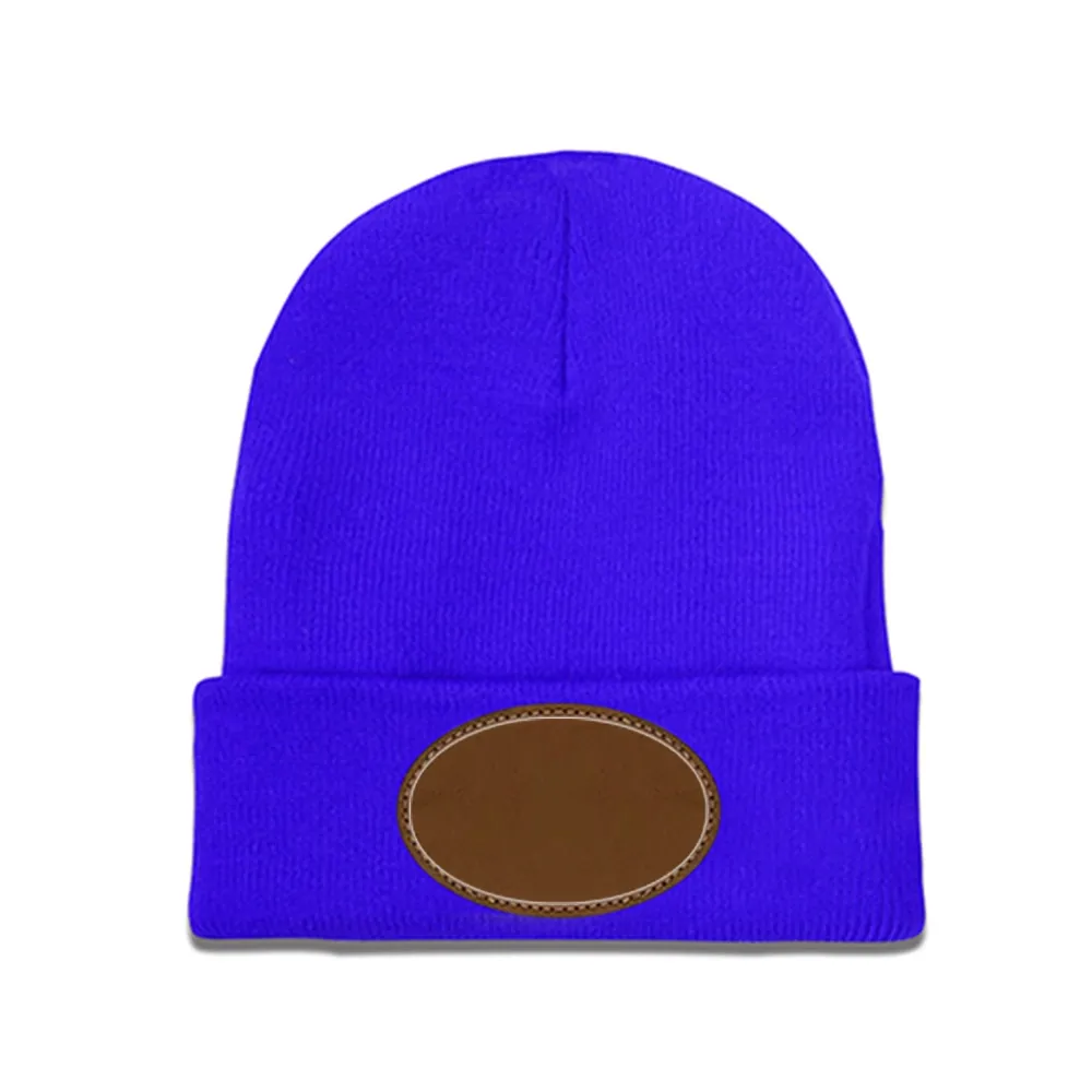 Custom Laser-Engraved Knit Beanie: Personalized Oval Design