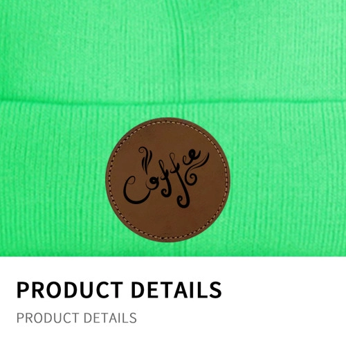 Customized Laser Engraved Knit Beanie - Personalized Circular Design