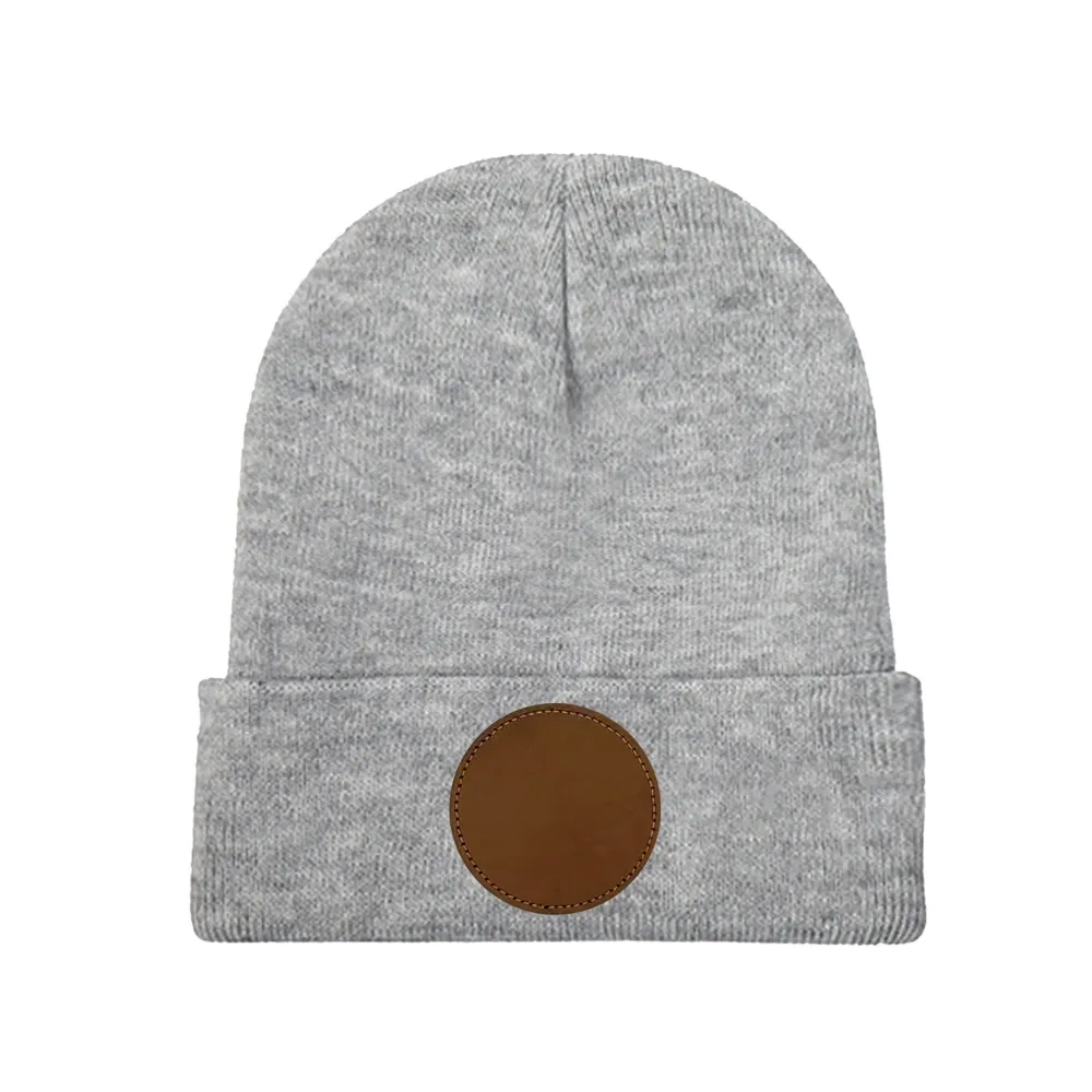 Customizable Laser Engraved Knit Beanie - Personalized Style Statement