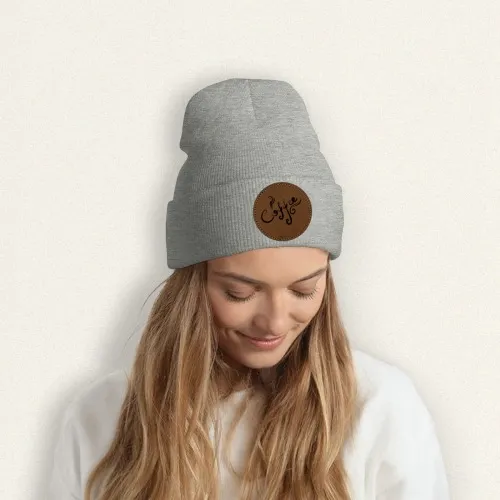 Customizable Laser Engraved Knit Beanie - Personalized Style Statement