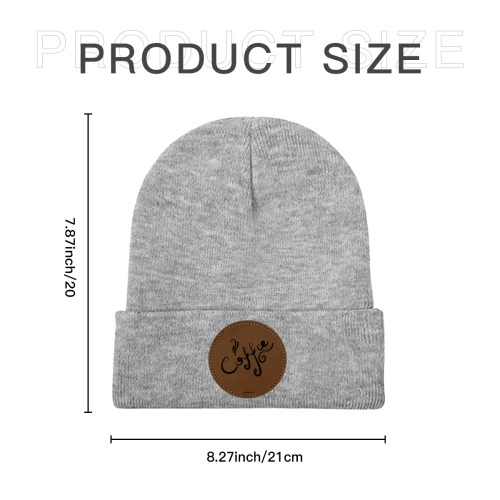 Customizable Laser Engraved Knit Beanie - Personalized Style Statement