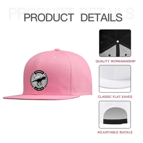 Customizable Solid Color Hip-Hop Snapback Cap – Unisex Fashion Accessory for Streetwear Enthusiasts