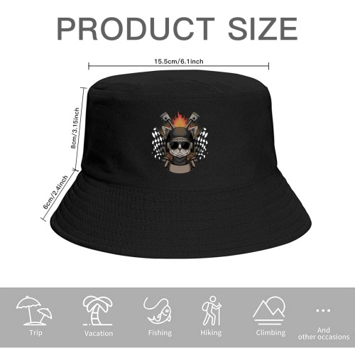 Casual Lightweight Summer Bucket Hat - Unisex, Stylish Design, Breathable Fabric for Outdoor Leisure / Urban Fashion