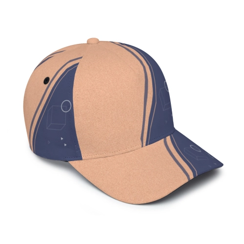 Customizable Full Brim Cap with Multi-Panel Design - Personalized Stylish Headwear for Sun Protection