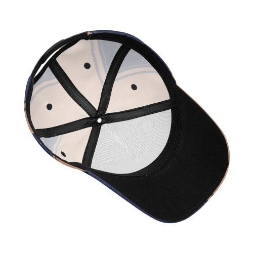 Customizable Full Brim Cap with Multi-Panel Design - Personalized Stylish Headwear for Sun Protection