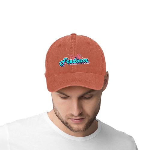 Customizable Denim Baseball Cap with Vintage Appeal for Personalized Style – Durable and Trendy Hat for Casual Wear