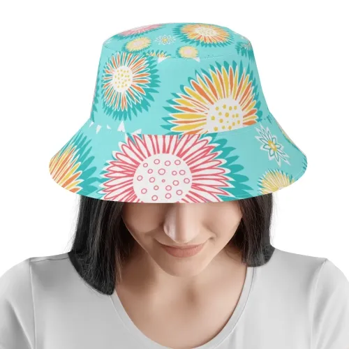 Stylish Unisex Cotton Bucket Hat 丨 Versatile Summer Headwear 丨 Custom Design Fisherman Cap 丨 Ideal for Casual Outdoor Fashion