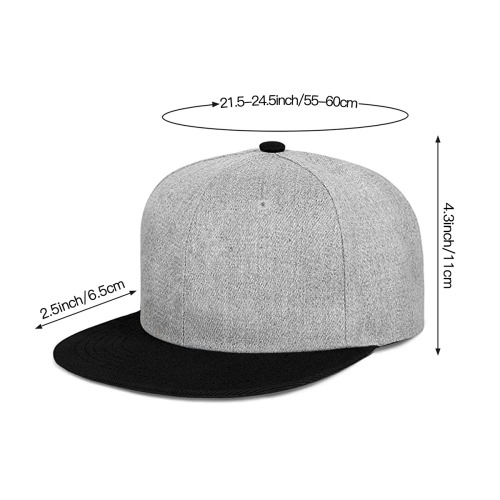 Stylish Flat Brim Hip Hop Cap with Unique Custom Design - Versatile Fashion Accessory for Urban Streetwear