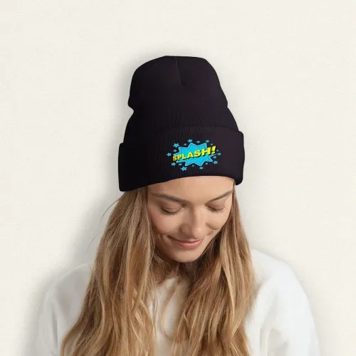 Customizable Knit Beanie with Personalized Patch – Trendy and Comfortable Winter Hat for Style-Conscious Shoppers