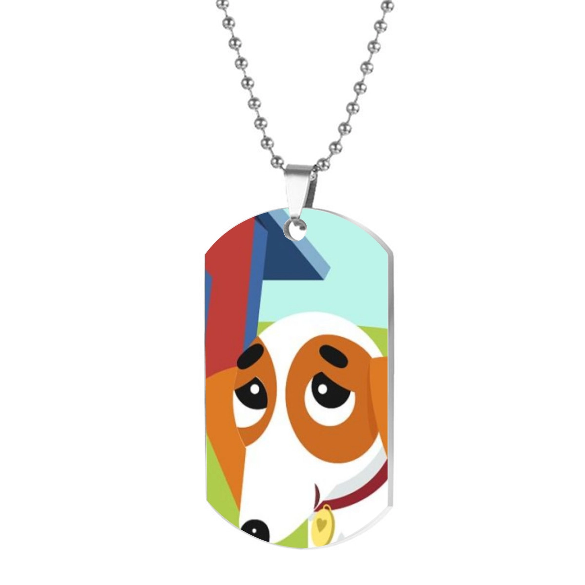 Customizable Colorful Pet Dog Tag Pendant - Unique Personalized Accessory for Pets