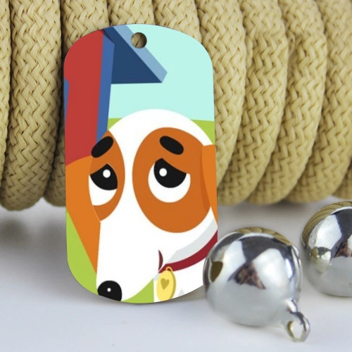 Customizable Colorful Pet Dog Tag Pendant - Unique Personalized Accessory for Pets