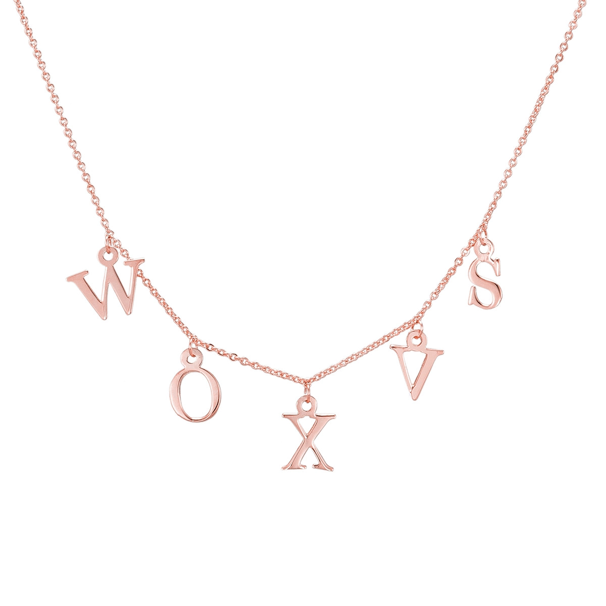 Personalized Alphabet Charm Necklace – Customizable Letter Pendants for Unique Jewelry Style