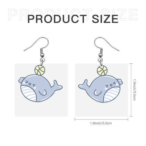 Customizable Acrylic Earrings - Unique Personalized Cutout Designs from Your Photos (Pair)