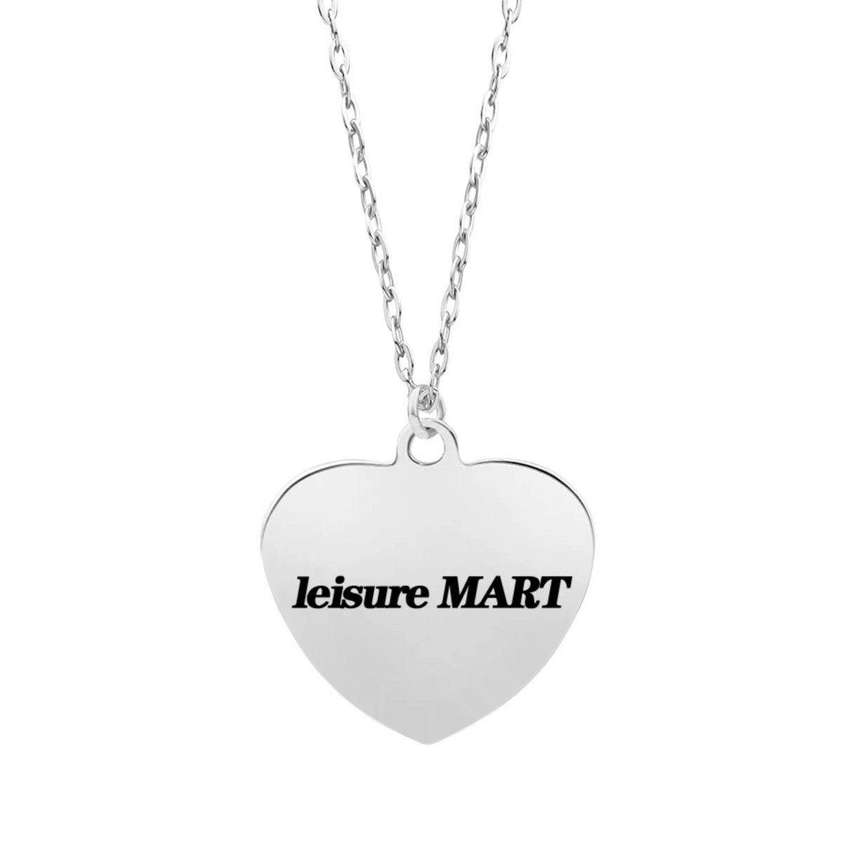 Custom Engraved Heart Pendant Necklace – Dual-Sided, Personalized Jewelry for Timeless Elegance