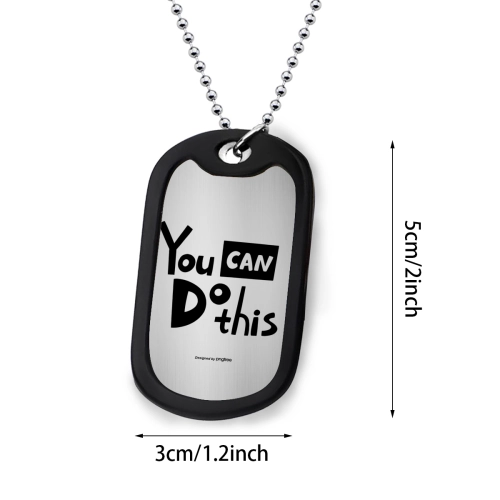 Customizable Military Identity Tag Pendant – Personalized Stainless Steel Soldier ID for Army Enthusiasts and Veterans