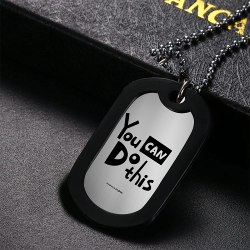 Customizable Military Identity Tag Pendant – Personalized Stainless Steel Soldier ID for Army Enthusiasts and Veterans