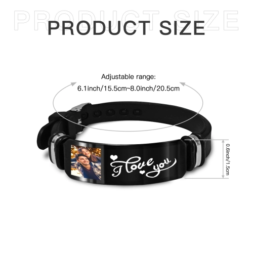 Custom Engraved Silicone Wristband - Personalized Fashion Accessory for All Occasions