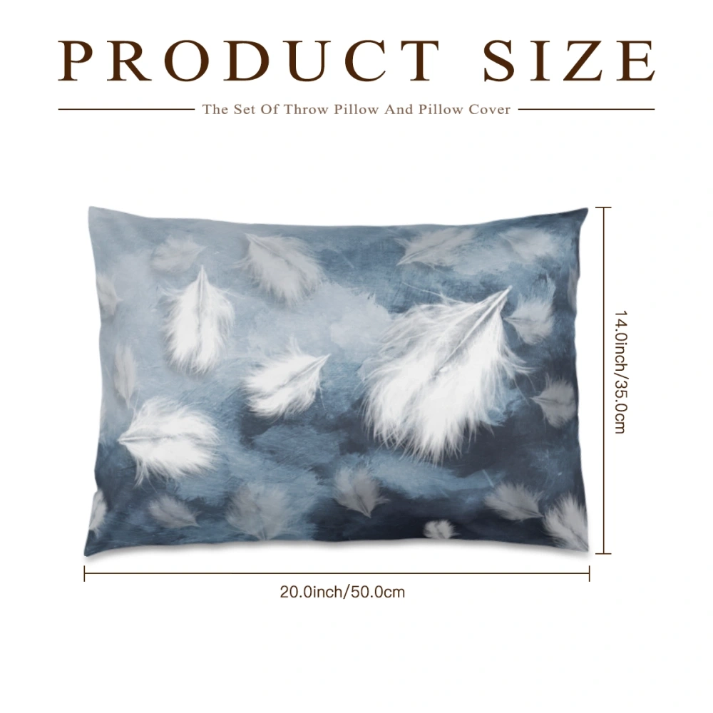 Customizable Pillowcase 20x14in - Personalized Design, Durable Fabric, White, Home Decor Accessory