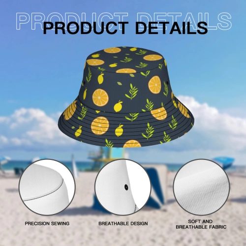 Reversible Custom Design Bucket Hat – Trendy Personalized Dual-Pattern Summer Headwear