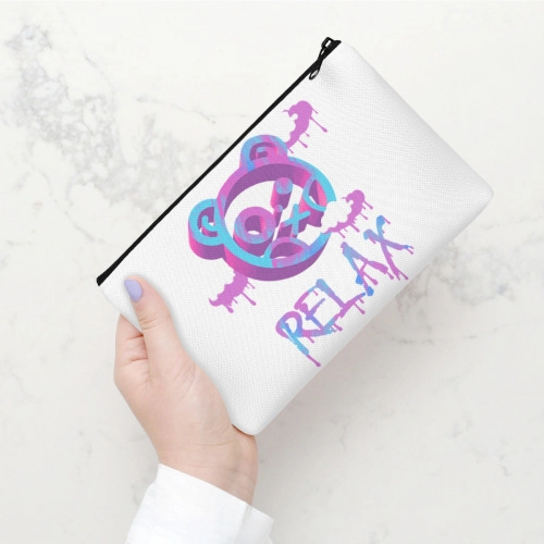 Customizable Canvas Makeup Bag - Durable Cosmetic Pouch with Personalized Design Options for On-the-Go Style