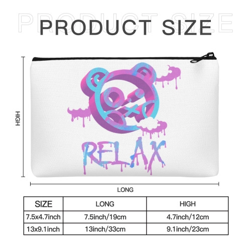 Customizable Canvas Makeup Bag - Durable Cosmetic Pouch with Personalized Design Options for On-the-Go Style