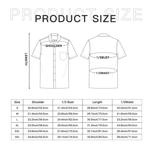 Men's Customizable Short Sleeve Button-Up Shirt - Personalized Comfort Fit for Casual or Beach Wear