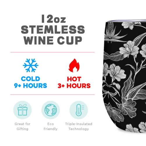 Modern Personalized Stemless Wine Glass - Full-Bodied Elegance, Custom Design, Durable for Daily Use