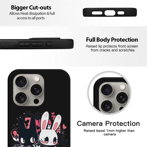 iPhone 15 Pro Silicone Case with Precision Cutouts - Sleek, Durable Protection for Trend-Setting Personalization