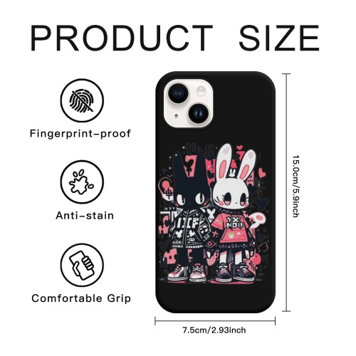 iPhone 15 Silicone Case with Large Port Cutouts - Customizable, Durable Protection with a Modern Touch for Your Smartphone