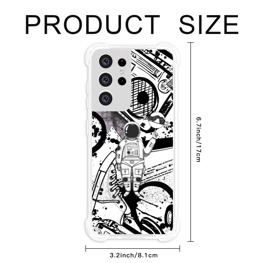 Samsung Galaxy S21 Ultra Shockproof Corner Case - Custom Design Durability, Enhanced Grip Protection for Your Smartphone