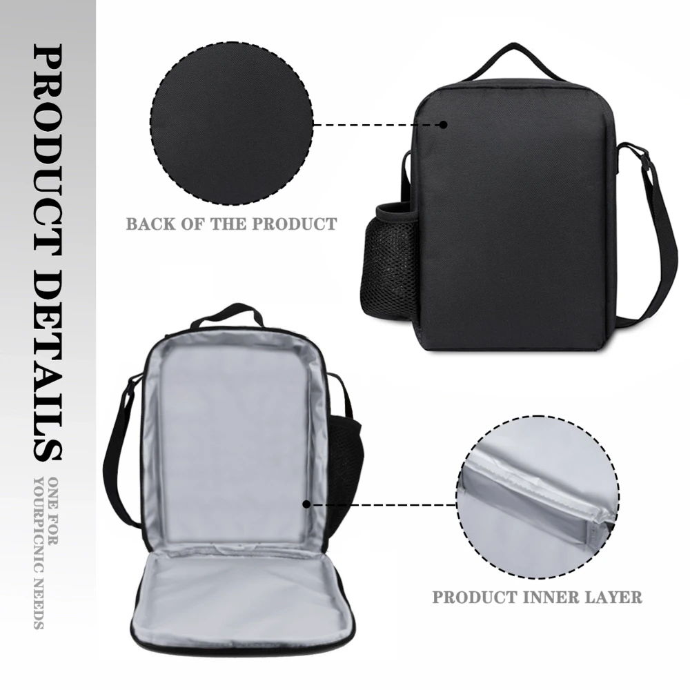 Versatile Personalized Backpack with Insulated Lunch Compartment and Pencil Case