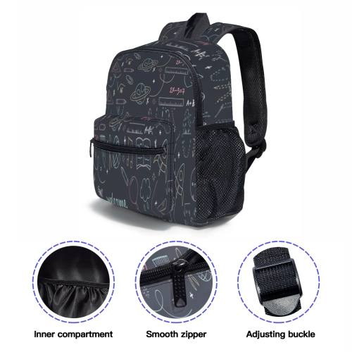 12-Inch Personalized Student Backpack with Multi-Faceted Design