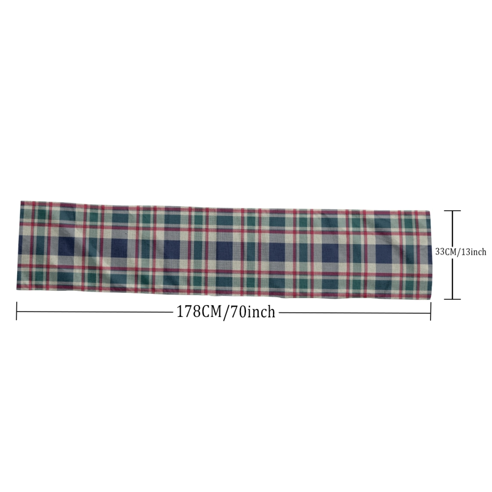 Customizable Right-Angle Rectangular Table Runner in Ecru - Tailored Design for Elegant Settings