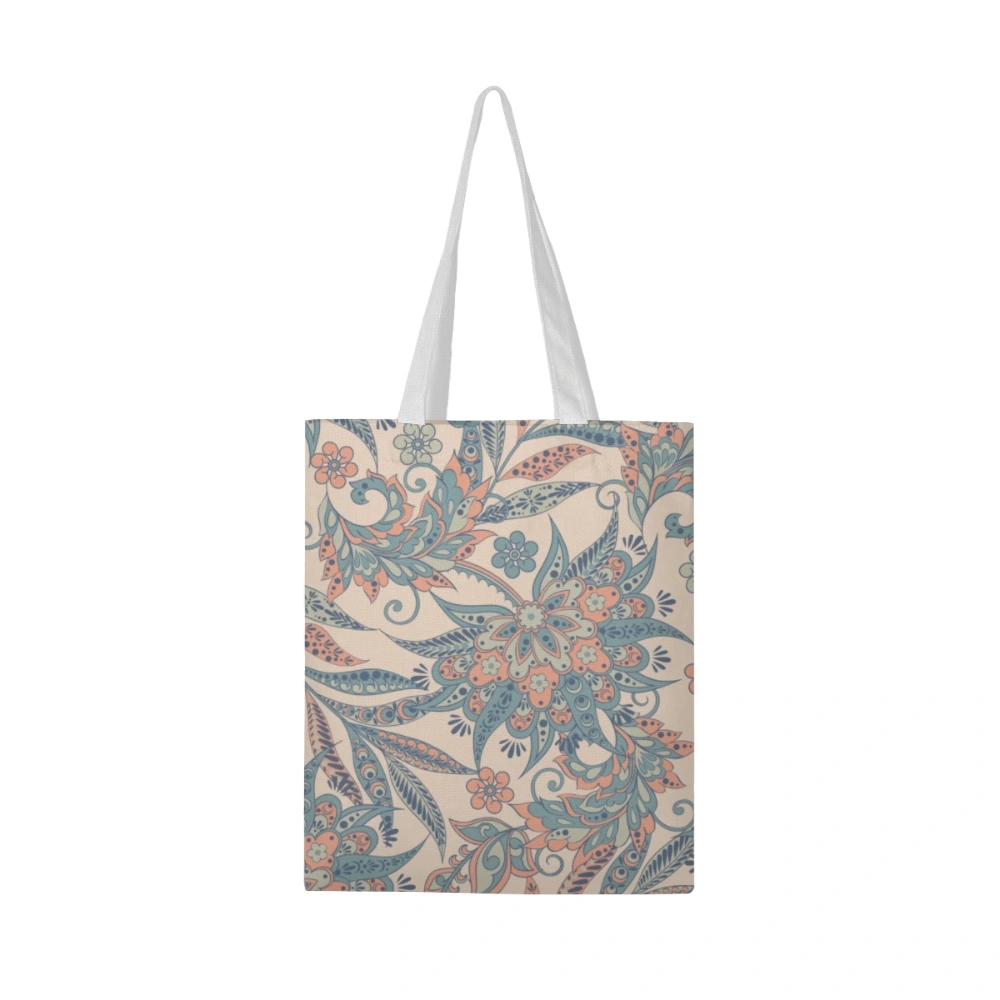 Customizable Linen Tote Bag in Neutral Tone - Versatile Sizes for Personalized Shopping Experience