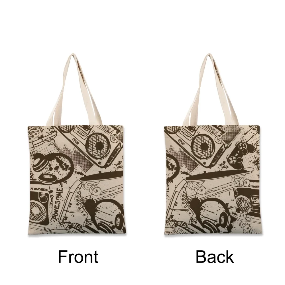 Eco-Friendly Linen Tote Bag - Versatile and Durable in Natural Beige | Customizable Design Options Available