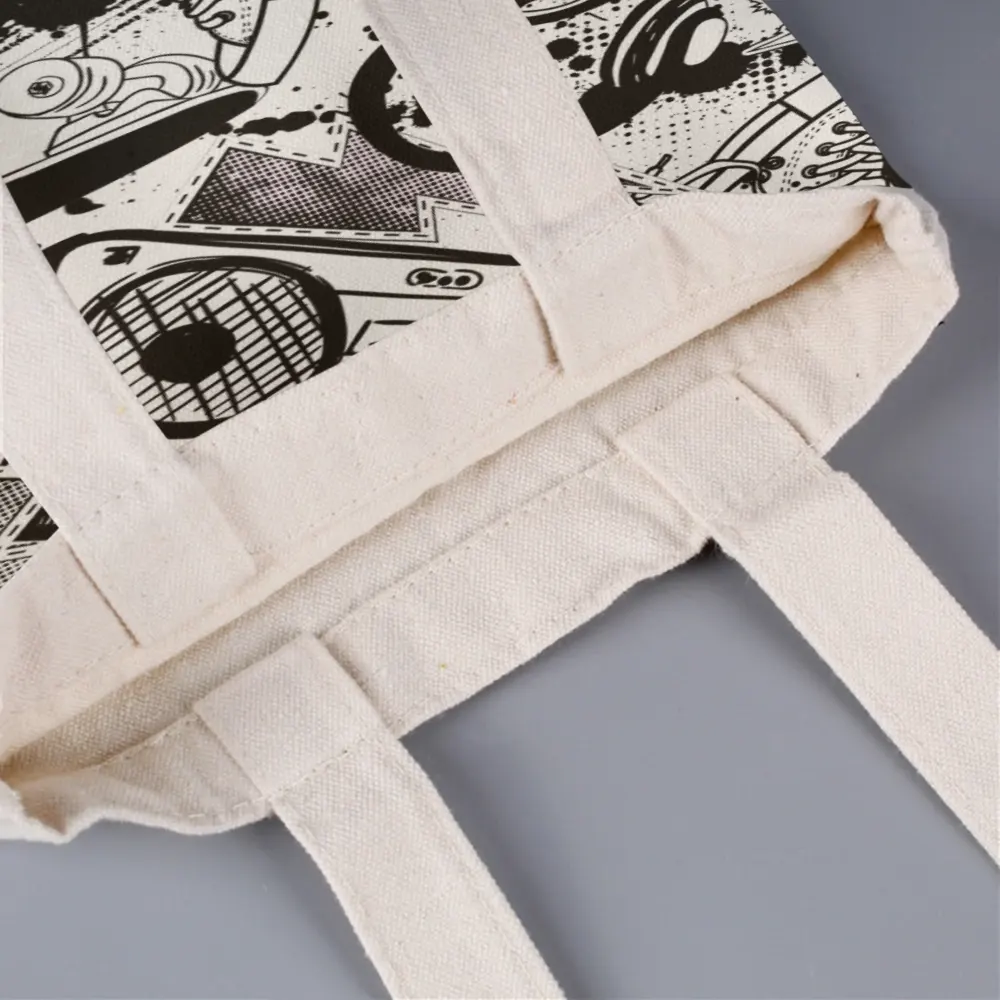 Eco-Friendly Linen Tote Bag - Versatile and Durable in Natural Beige | Customizable Design Options Available