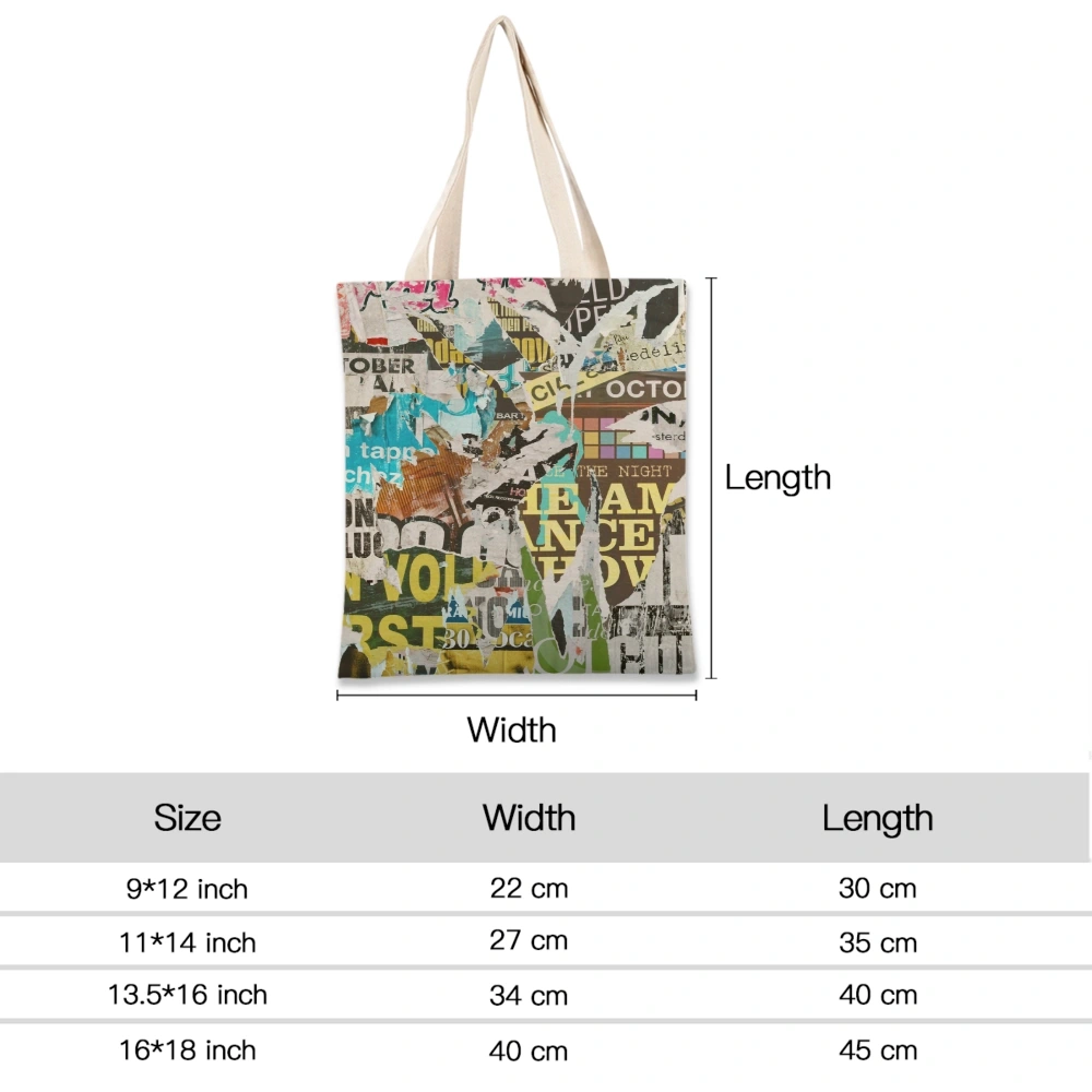 Customizable Canvas Tote Bag – Versatile / Eco-Friendly Carry-All for Shopping and Personal Use