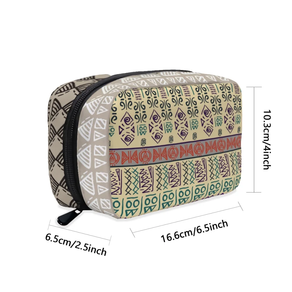 Customizable Square Cosmetic Bag with Sleek Design, Durable Material, and Zipper Closure for Personalized Style