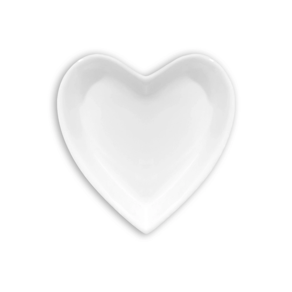 Unique Heart-Shaped Ceramic Jewelry Tray with Crystal Glaze Finish - Elegant Accessory Organizer for Modern Home Décor