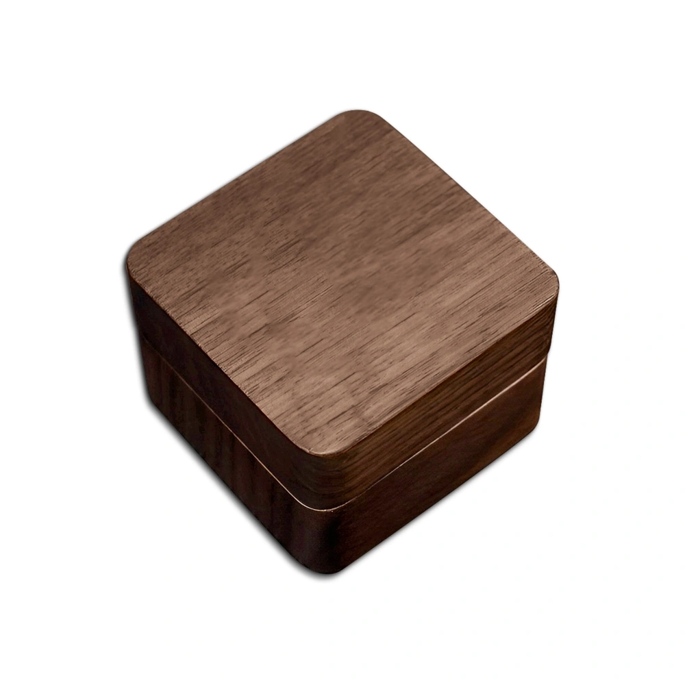 Vintage Walnut Wood Jewelry Box - Customizable Personalized Design, Elegant Storage Organizer for Accessories