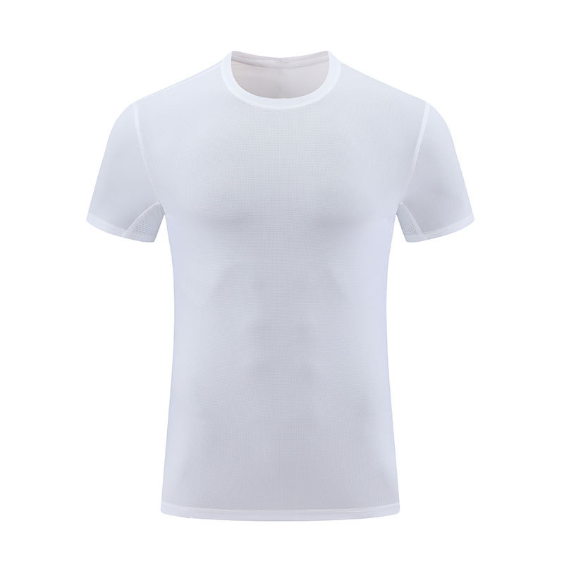 Men’s Solid Color Quick-Dry T-Shirt – Breathable Mesh Fitness Running Sports Tee