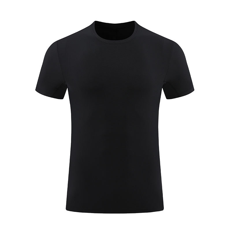 Men’s Solid Color Quick-Dry T-Shirt – Breathable Mesh Fitness Running Sports Tee