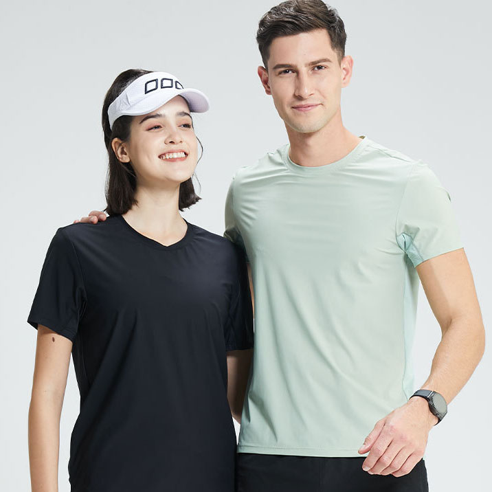 Men’s Solid Color Quick-Dry T-Shirt – Breathable Mesh Fitness Running Sports Tee