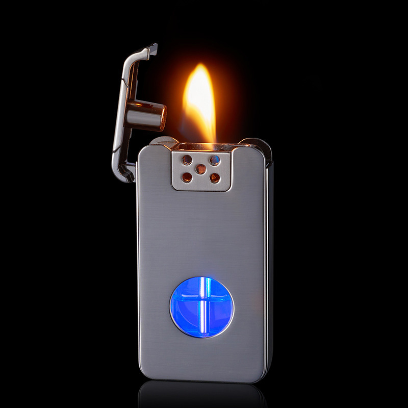 Smart Voice-Activated Lighter – Windproof Kerosene Electric Hybrid with Four Sensing Modes