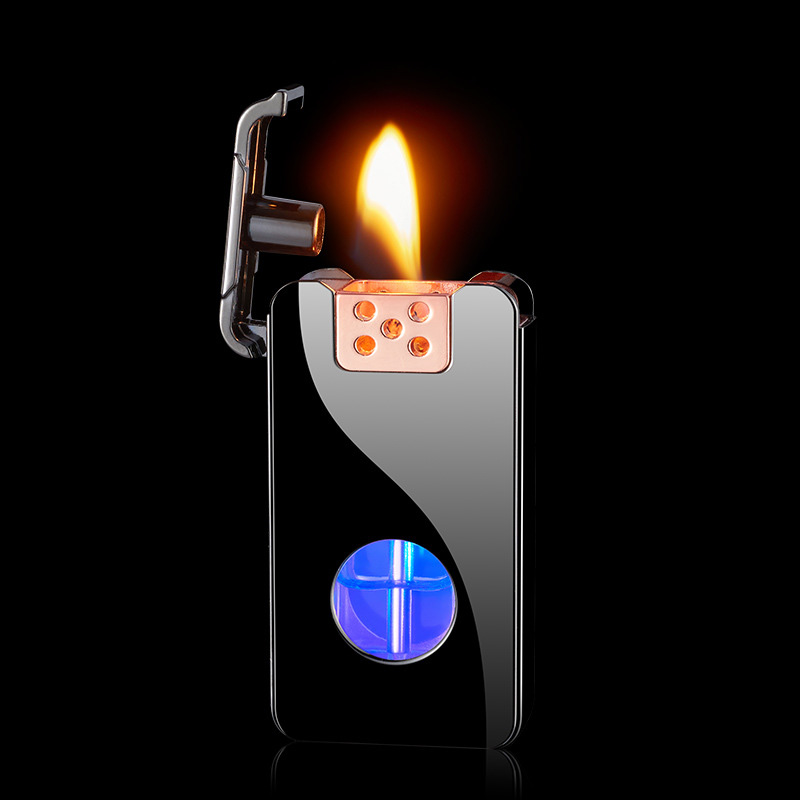 Smart Voice-Activated Lighter – Windproof Kerosene Electric Hybrid with Four Sensing Modes