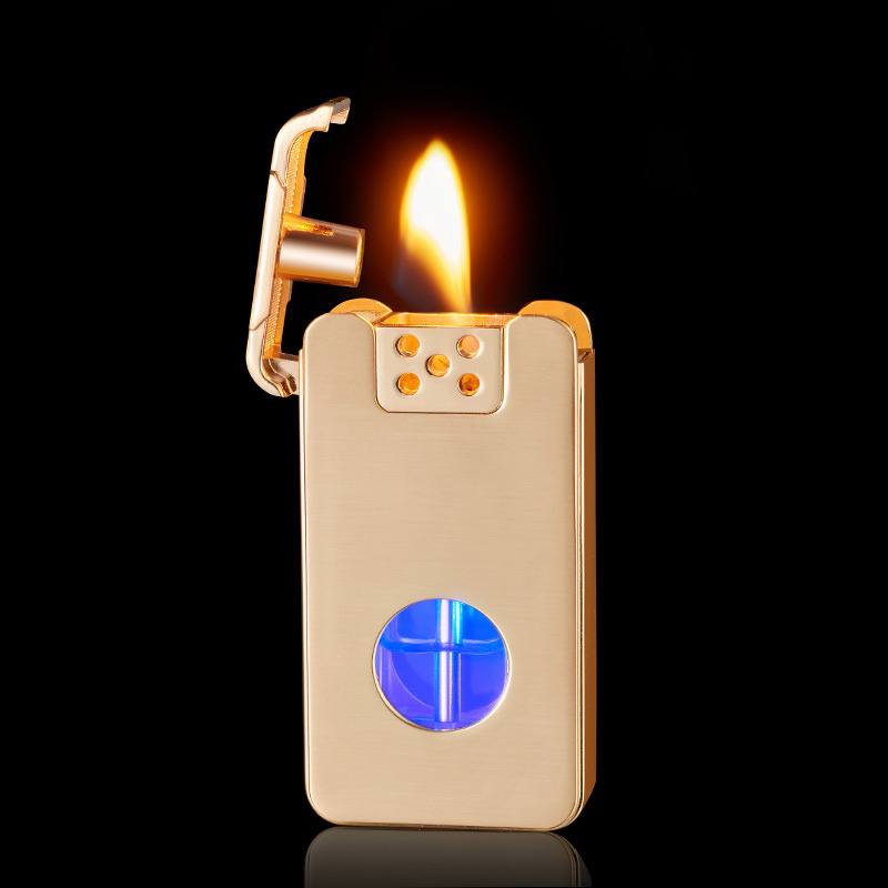 Smart Voice-Activated Lighter – Windproof Kerosene Electric Hybrid with Four Sensing Modes