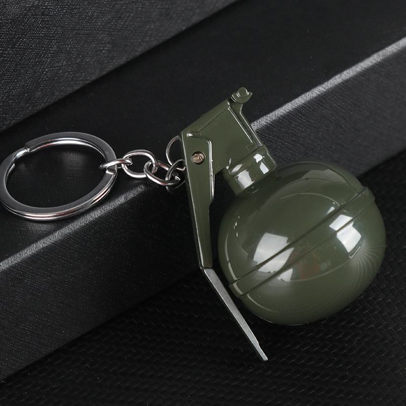 PUBG Grenade Lighter - Metal Gasoline Keychain Lighter, Light Luxury Design