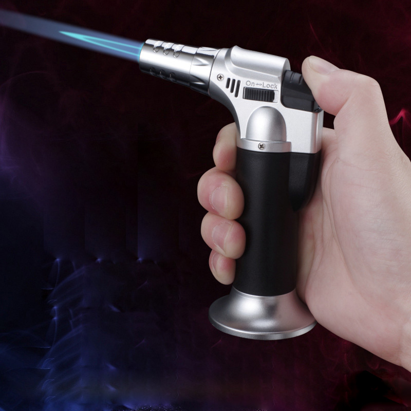 Portable Butane Torch Lighter - Windproof Cigar, BBQ, and Outdoor Ignition Tool