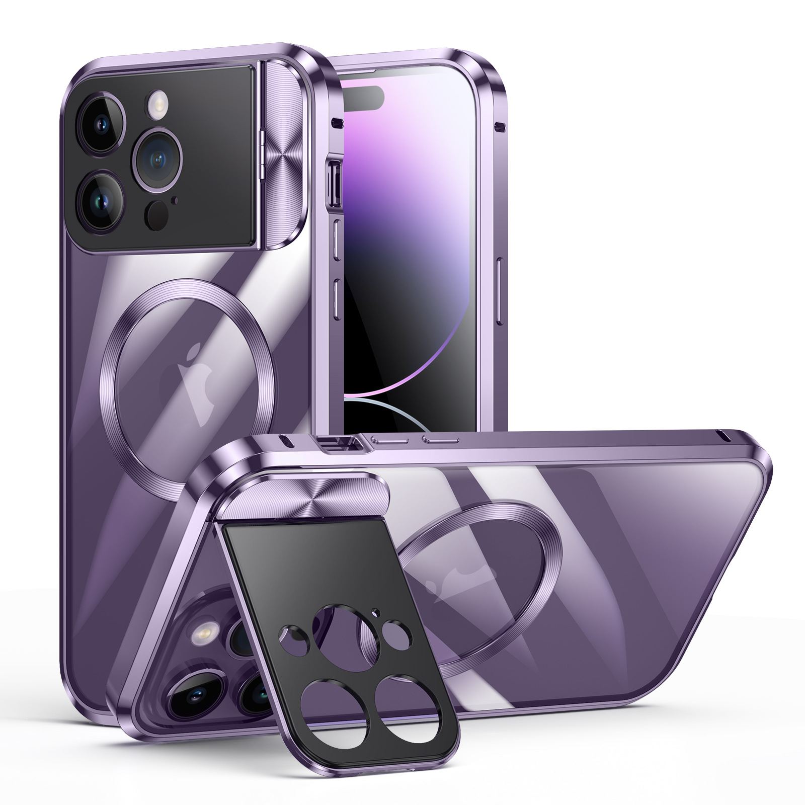 Magnetic iPhone 16 Pro Max Case with Stand - All-Inclusive Heat Dissipation, Drop-Proof Cover for Apple’s New Series