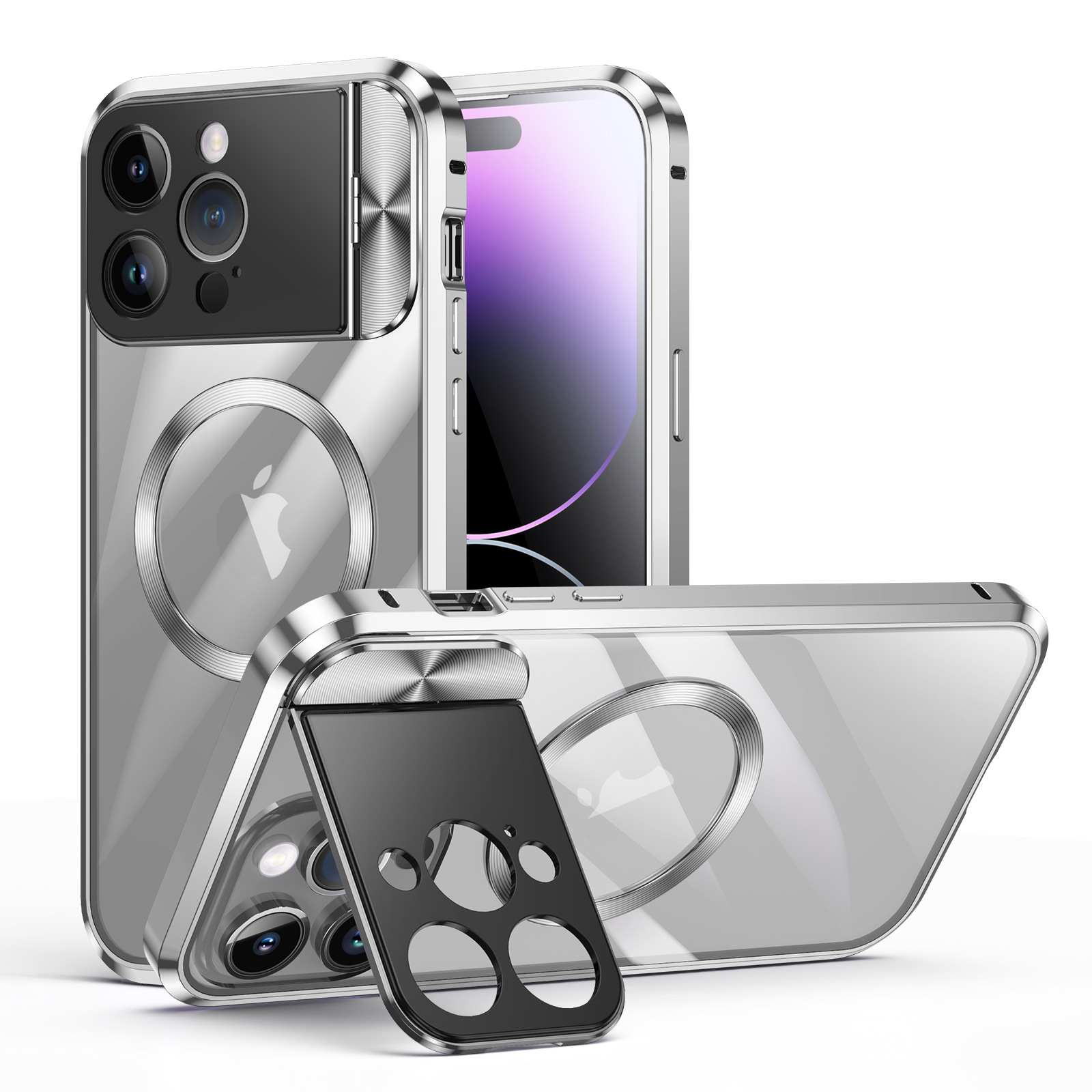 Magnetic iPhone 16 Pro Max Case with Stand - All-Inclusive Heat Dissipation, Drop-Proof Cover for Apple’s New Series